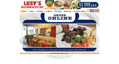 Desktop Screenshot of lusysmediterraneancafegrill.com