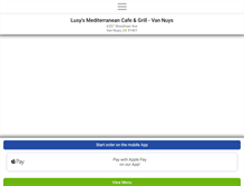 Tablet Screenshot of lusysmediterraneancafegrill.com